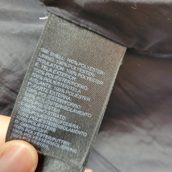 The North Face Mens Lightweight Puffer Jacket Black Insulated Medium Full Zip - Picture 9 of 16